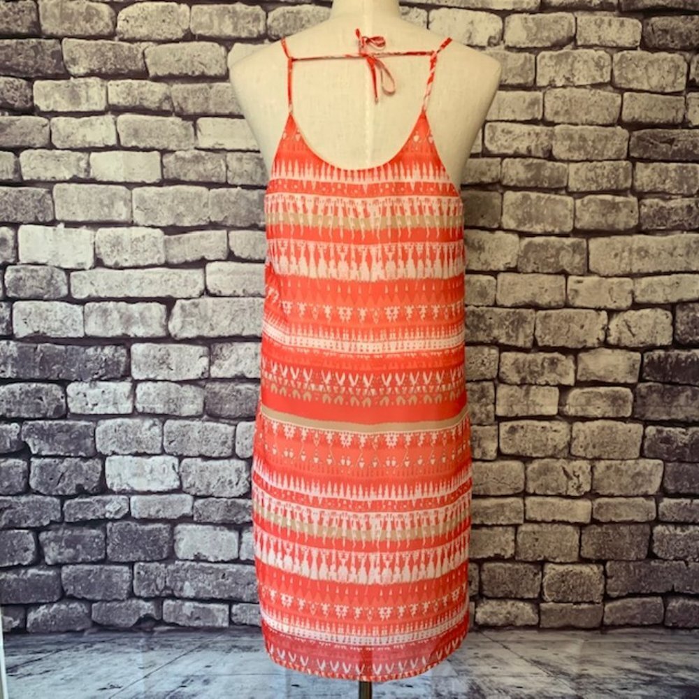 Charming Charlie Orange Sleeveless Dress Size M - Picture 6 of 10